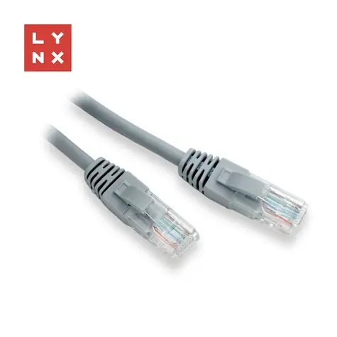 Lynx Patch kabel Cat5e šedá / UTP / 2m / CCA