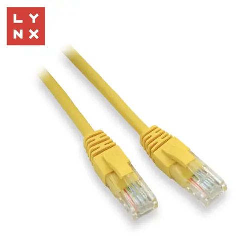 Lynx UTP patch kabel Cat5e 7m žlutý / Patch kabel / UTP