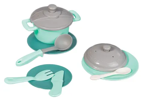 RAPPA Kuchyňský set vařič a nádobí / Dětská kuchyňka / příslušenství / plast