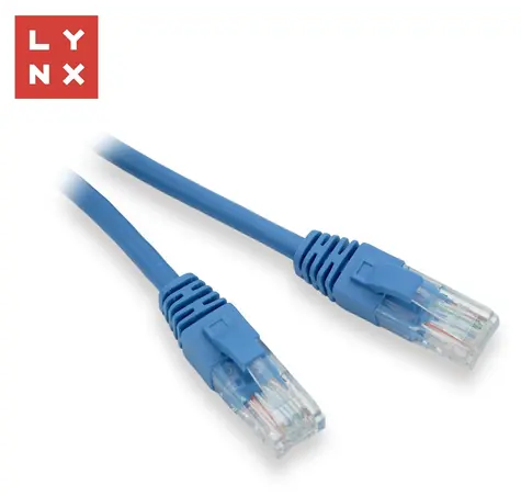 Lynx Patch kabel Cat5e modrá 0,5 m / Patch kabel / UTP / CCA / 10 ks