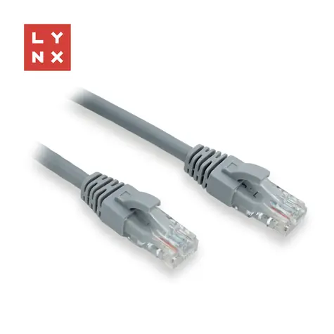 Lynx UTP patch kabel Cat6 10m šedý / Patch kabel / PVC plášť / RJ45