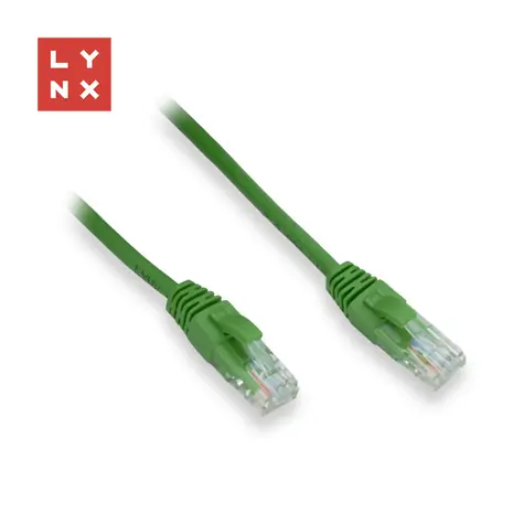 Lynx Patch kabel Cat5e zelený / Patch kabel / UTP / CCA / 0,5 m / 10 ks/balení