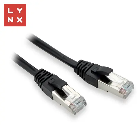 Lynx FTP patch kabel Cat5e černý / Patch kabel / 3 m / CCA
