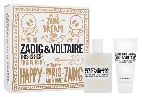 Zadig & Voltaire This is Her! Parfémovaná voda 50 ml ~ parfémovaná voda 50 ml + tělové mléko 50 ml