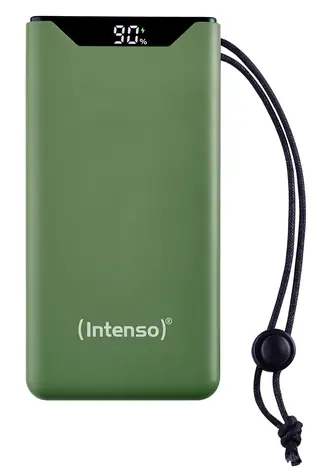 Intenso F10000 zelená / Powerbanka / 10000 mAh / USB-C PD / USB-A QC3.0 / 20W