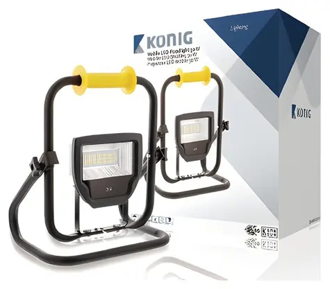König KNLEDFLST30W / LED reflektor / 30 W / 2300 lm / přenosný / třída II ochrany