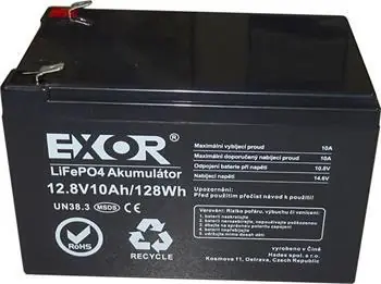 Exor LFP R925A / Baterie / LiFePO4 / 12,8V / 10Ah