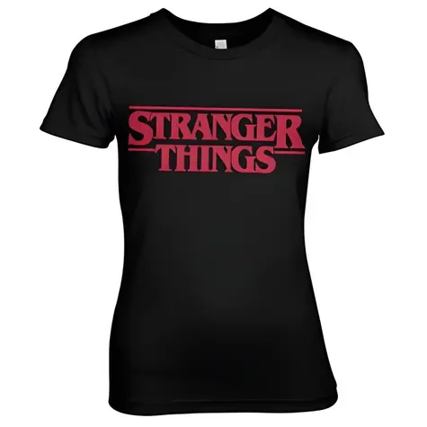 Tričko Stranger Things Logo dámské L / Dámské