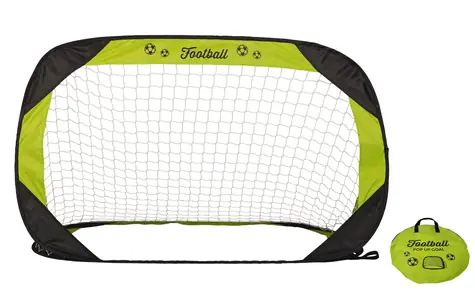 2KIDS TOYS Fotbalová branka skládací / 120x80x80 cm / dřevo, polyester / černo-zelená / 3+