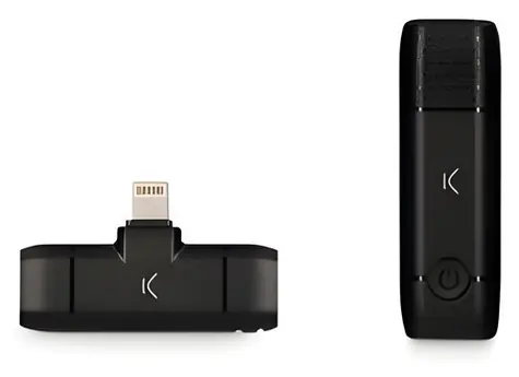 Ksix bezdrátový mikrofon pro smartphony / Mikrofon / Lightning konektor / výdrž 10h