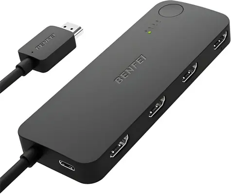 BENFEI HDMI Switch 4v1 / Přepínač HDMI / 4K 60Hz / 2K 144Hz / HDCP 2.3