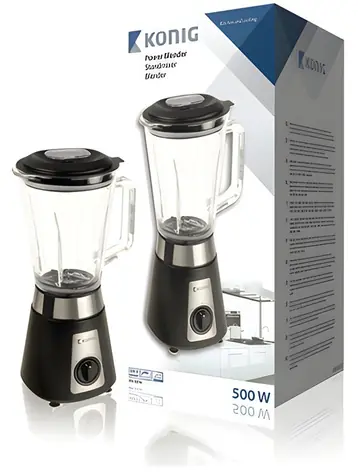 König BLACK S LINE SB10 černá / Stolní mixér / 500 W
