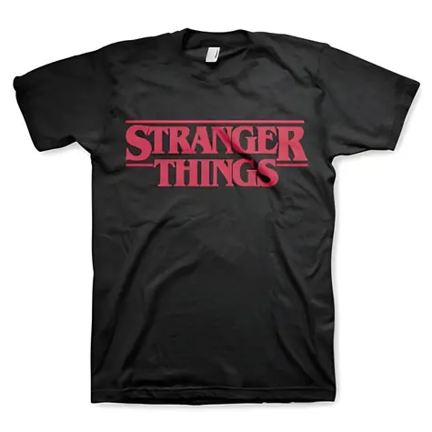 Tričko Stranger Things Logo pánské XL / Pánské