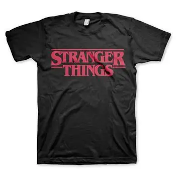 Tričko Stranger Things Logo pánské L / Pánské