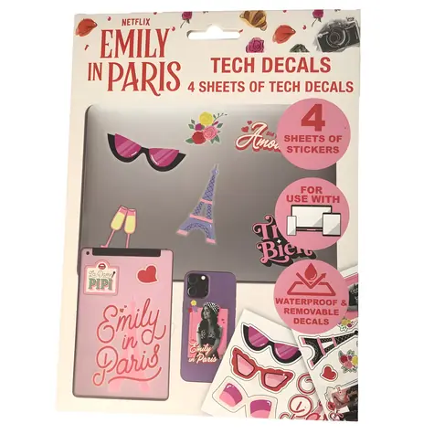 BLUESKY Sada samolepek Emily in Paris / Licenční design / 4 archy