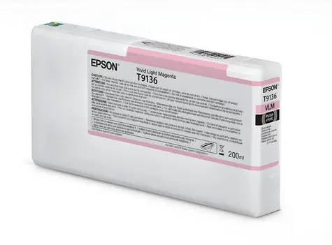 Epson T9136 světlá fialová / Inkoustová cartridge / originální / 200 ml / pro SureColor SC-P5000