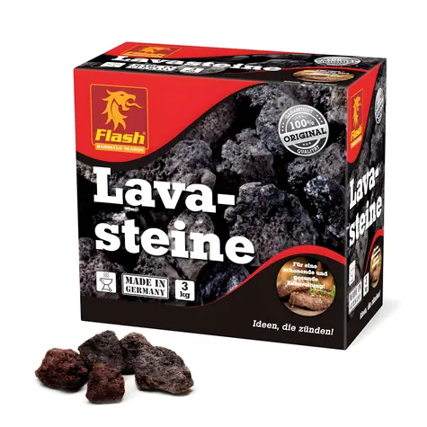 Flash Lávové kameny pro gril 3 kg / Lávové kameny / opakovaně použitelné