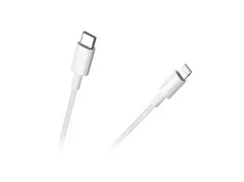 Rebel RB-6009-100-W / Datový kabel / USB-C - Lightning / 1 m