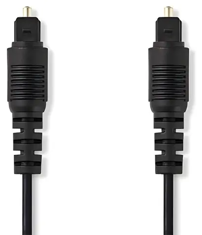 Valueline Toslink (M) - Toslink (M) černá / Optický audio kabel / 2 m