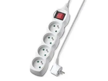 Geti GEC43S / Prodlužovací kabel / 230V / 4 zásuvky / 3 m / s vypínačem