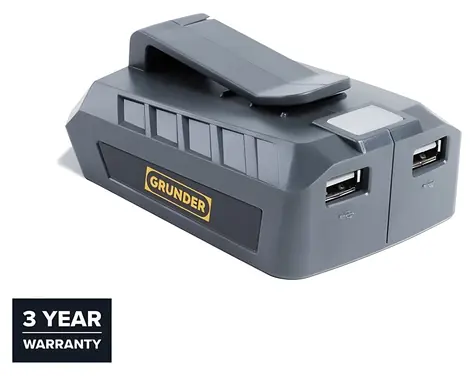 Grunder ADP-01 / USB nabíjecí adaptér / Powerbank / 18V