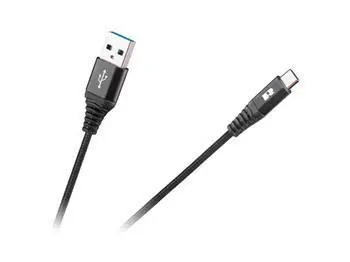 Rebel Kabel USB - USB-C černý 1 m / Kabel