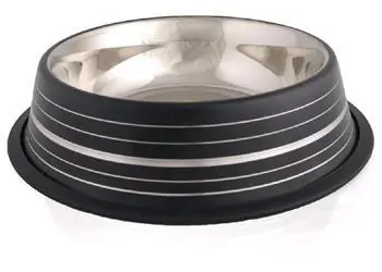 TOMMI Silver Line šedá / Miska pro psy / Nerezová / 900 ml