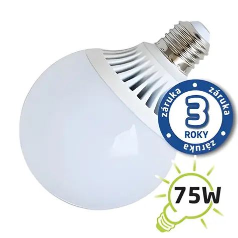 Tipa LED žárovka G95 E27 / Žárovka / 12W / 230V / teplá bílá