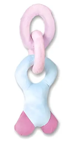 Kousací kroužky pro štěňata 29 cm / Hračka pro psy / Kousací / 2 ks