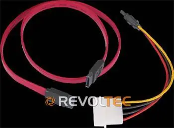 Revoltec SATA napájecí redukce 60 cm / Redukce