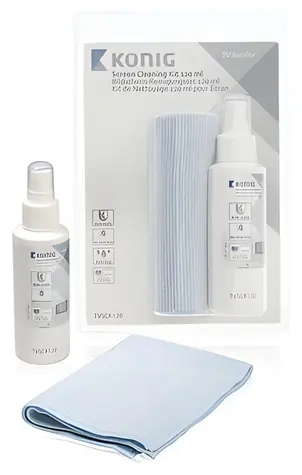 König TVSCK120 / Čisticí sada na obrazovky / 120 ml