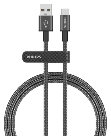 Philips DLC5060A/00 černý / Nabíjecí kabel / USB-A - USB-C / 2 m / 3 A