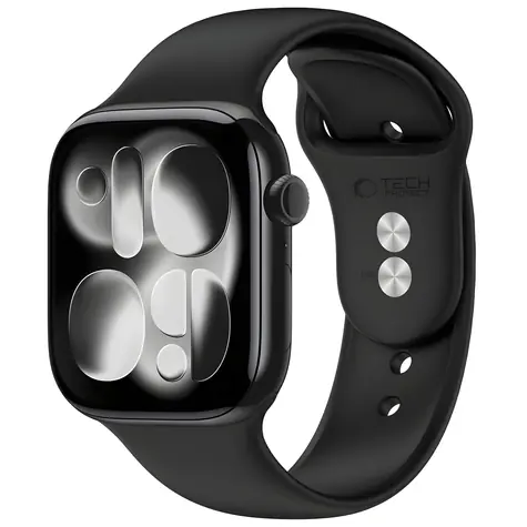 Tech-Protect Silicone Strap pro Apple Watch 44/45/46/49 mm černá / Řemínek / silikonový