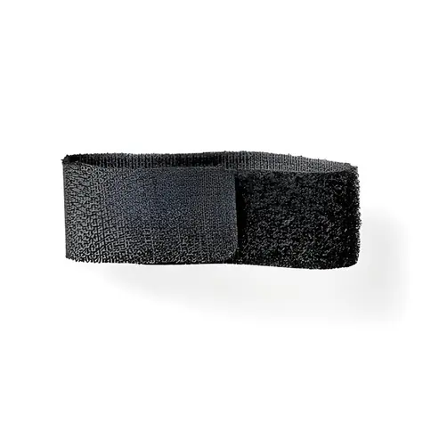Nedis Suchý zip na kabely černý, 6 ks / Organizátor kabelů / Nylon / Uzamykatelný