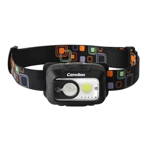 Camelion LED čelovka 9W / Čelovka / 480 lm / dobíjecí / senzor pohybu