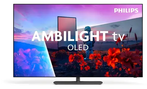 65" Philips 65OLED811/12 šedá / Televize / OLED / 4K UHD / Ambilight / Google TV / 120Hz