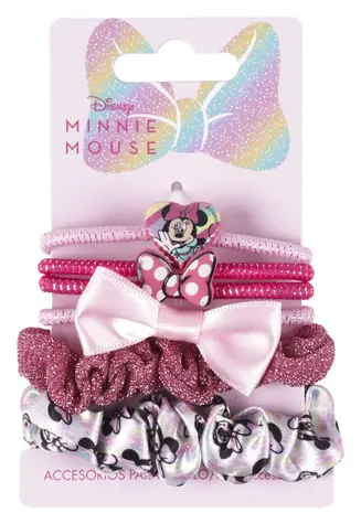 Cerda Beauty Minnie Elastická gumička do vlasů 6 ks
