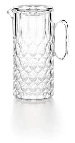 Guzzini VANITY čirý / Džbán s víkem / 1750 ml / akrylový krystal na biologické bázi