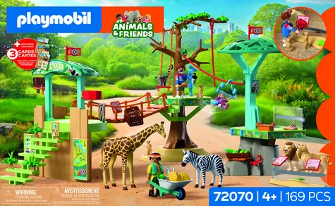PLAYMOBIL Animals & Friends 72070 Lezecký park v divočině / Stavebnice / 169 dílků / od 4 let