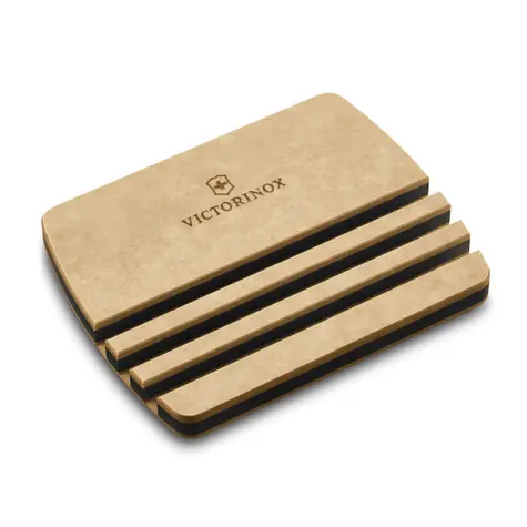 VICTORINOX Stojánek na krájecí prkénka hnědý / Stojánek na prkénka / 127 x 102 x 12 mm / papírový kompozit / do myčky