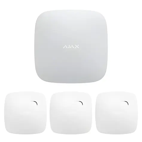 Ajax SET požární ochrana 4G bílá / Požární zabezpečovací sada / 4G