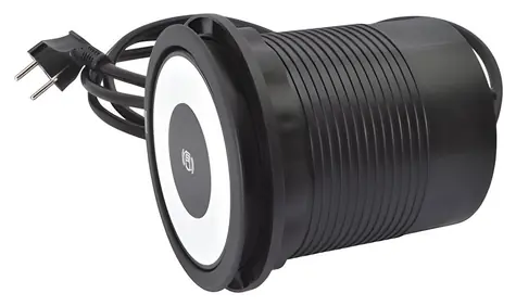 Legrand Incara Tower 120 / Výsuvný zásuvkový blok / 4x2P+T/USB A+C / bezdrátová nabíječka / kabel 2 m