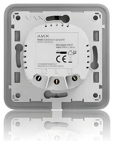 AJAX LightCore (1-gang) / Relé pro LightSwitch / jednopólové řazení / 868 MHz / do 600 W / IP20