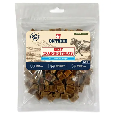 Ontario Pure Nature Pochoutka pro psy hovězí výcviková / 100 g