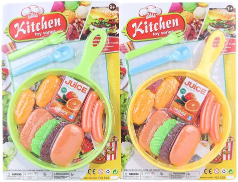 ORION Pánev s doplňky / 2 příbory a makety potravin / od 3 let / 28,5 cm