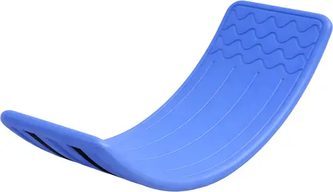 Merco Balanční deska vlnka modrá / Balanční deska / protiskluzová / nosnost 50 kg / 81 x 28 x 20 cm