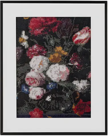 GRAFIX Diamantové malování Květiny / 40x50 cm / od 3 let