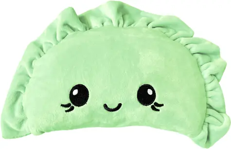 Plyšový polštář Knedlíček zelený 60 cm / Polštář / Plyšový / Motiv knedlíček