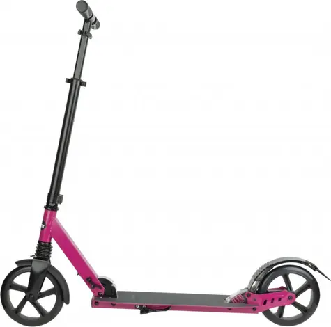 CRIVIT Big Wheel 8" růžová / Koloběžka / Skládací / S odpružením / Nosnost 100 kg