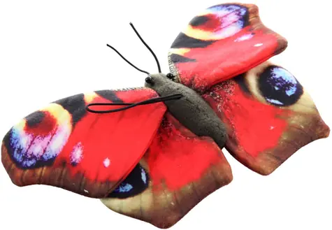UNI-TOYS Plyšový motýl 24 cm / ECO-FRIENDLY / 100% recyklovaný polyester